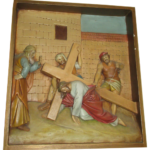 Stacja 3 Pan Jezus upada pierwszy raz pod krzyżem